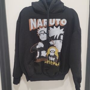 ♥️5 For $25 NARUTO Boys Black Hoodie size Medium